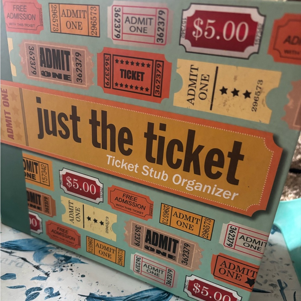 Just the Ticket Stub Organizer - Colorful Design